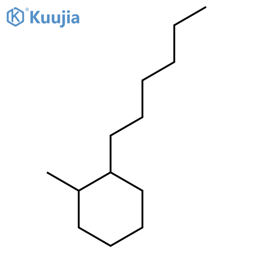 2-Methyl-1-hexylcyclohexane structure