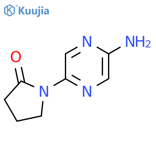1-(5-Aminopyrazin-2-yl)pyrrolidin-2-one structure