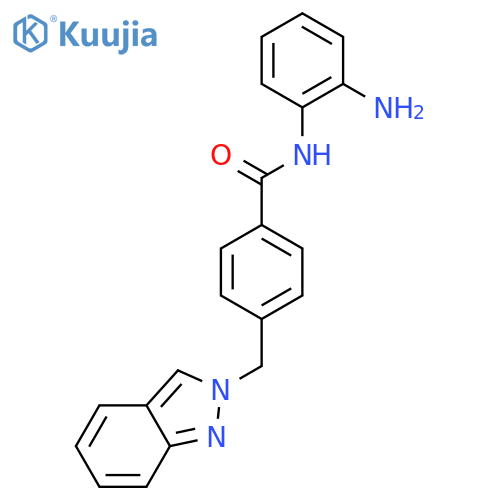 Benzamide, N-(2-aminophenyl)-4-(2H-indazol-2-ylmethyl)- structure