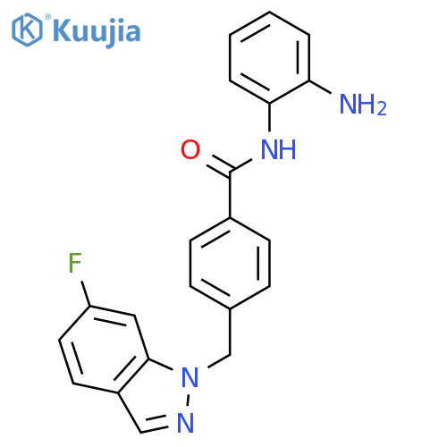 Benzamide, N-(2-aminophenyl)-4-[(6-fluoro-1H-indazol-1-yl)methyl]- structure