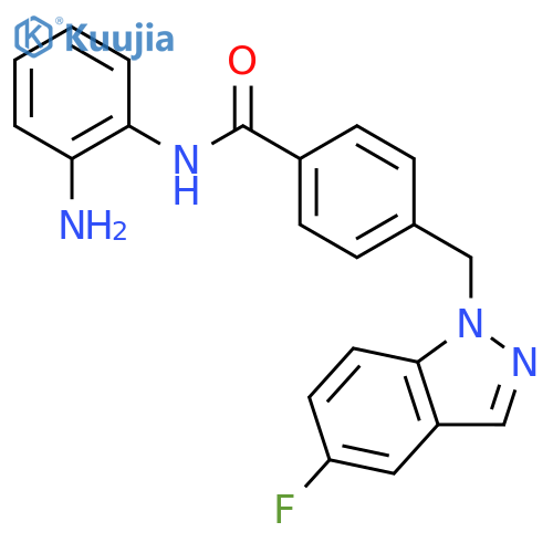 Benzamide, N-(2-aminophenyl)-4-[(5-fluoro-1H-indazol-1-yl)methyl]- structure