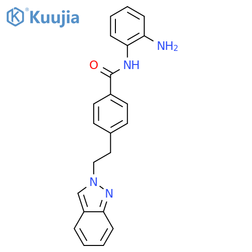 Benzamide, N-(2-aminophenyl)-4-[2-(2H-indazol-2-yl)ethyl]- structure