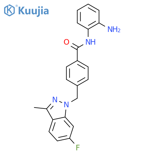 Benzamide,N-(2-aminophenyl)-4-[(6-fluoro-3-methyl-1H-indazol-1-yl)methyl]- structure