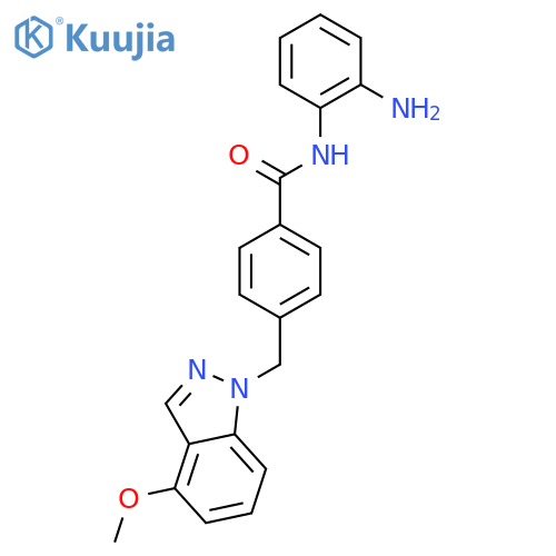 Benzamide, N-(2-aminophenyl)-4-[(4-methoxy-1H-indazol-1-yl)methyl]- structure