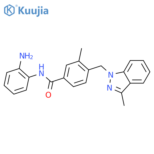 Benzamide,N-(2-aminophenyl)-3-methyl-4-[(3-methyl-1H-indazol-1-yl)methyl]- structure