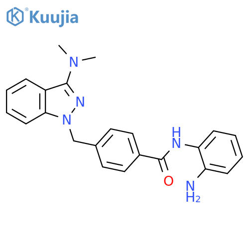 Benzamide,N-(2-aminophenyl)-4-[[3-(dimethylamino)-1H-indazol-1-yl]methyl]- structure