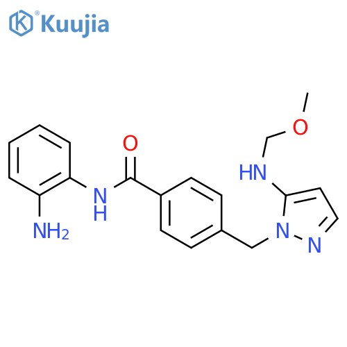 Benzamide,N-(2-aminophenyl)-4-[[5-[(methoxymethyl)amino]-1H-pyrazol-1-yl]methyl]- structure