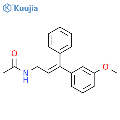 Acetamide, N-[(2E)-3-(3-methoxyphenyl)-3-phenyl-2-propen-1-yl]- structure