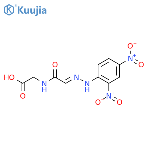 Glycine, N-[(2Z)-2-[2-(2,4-dinitrophenyl)hydrazinylidene]acetyl]- structure