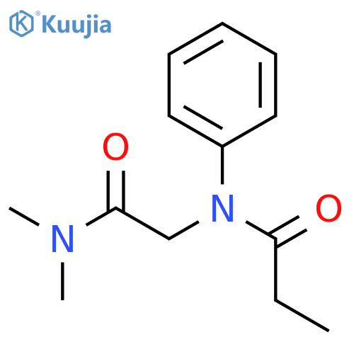 N-[2-(dimethylamino)-2-oxoethyl]-N-phenylpropanamide structure