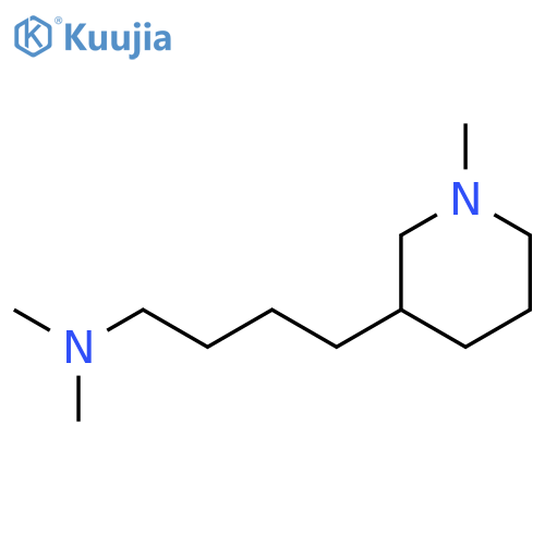 N,N-dimethyl-4-(1-methylpiperidin-3-yl)butan-1-amine structure
