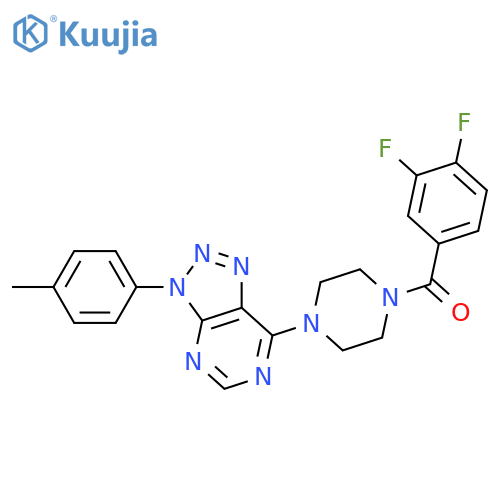 1-(3,4-difluorobenzoyl)-4-3-(4-methylphenyl)-3H-1,2,3triazolo4,5-dpyrimidin-7-ylpiperazine structure