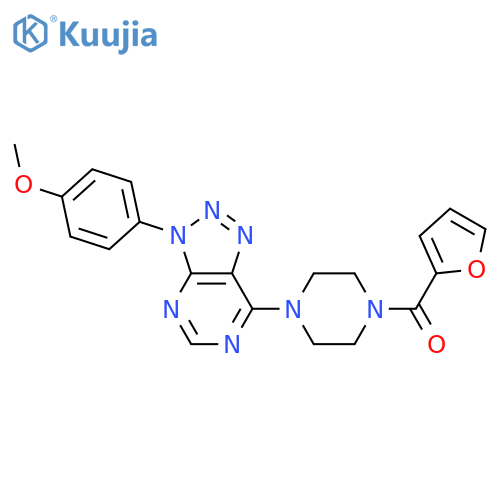 1-(furan-2-carbonyl)-4-3-(4-methoxyphenyl)-3H-1,2,3triazolo4,5-dpyrimidin-7-ylpiperazine structure