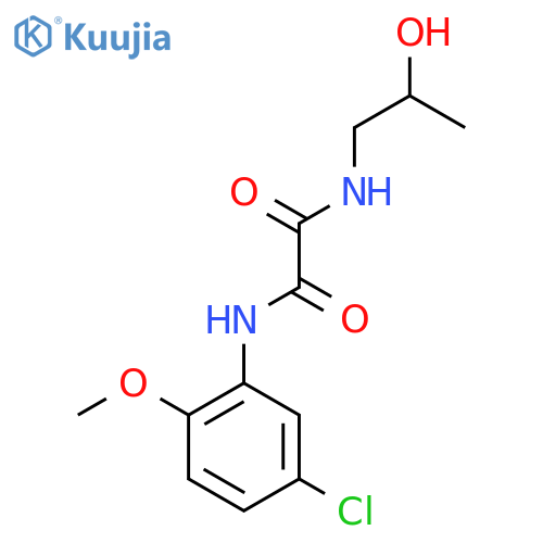 N'-(5-chloro-2-methoxyphenyl)-N-(2-hydroxypropyl)ethanediamide structure