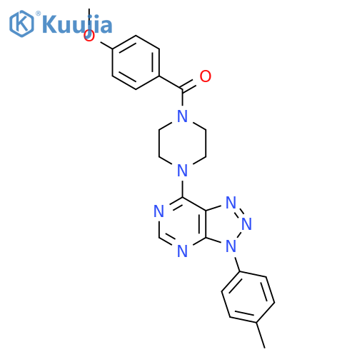 1-(4-methoxybenzoyl)-4-3-(4-methylphenyl)-3H-1,2,3triazolo4,5-dpyrimidin-7-ylpiperazine structure