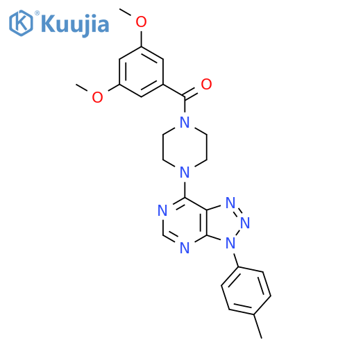 1-(3,5-dimethoxybenzoyl)-4-3-(4-methylphenyl)-3H-1,2,3triazolo4,5-dpyrimidin-7-ylpiperazine structure