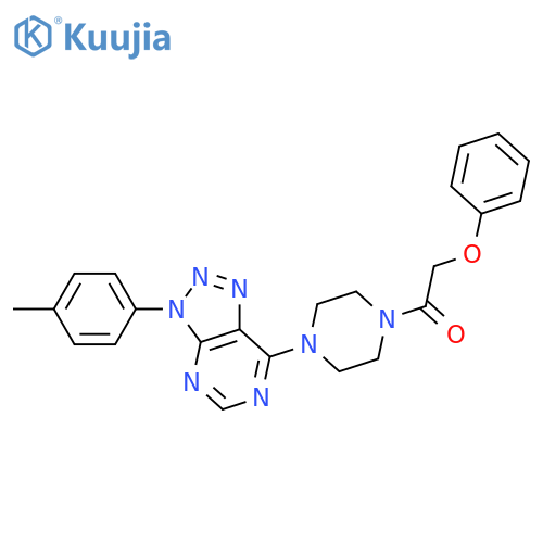 1-{4-3-(4-methylphenyl)-3H-1,2,3triazolo4,5-dpyrimidin-7-ylpiperazin-1-yl}-2-phenoxyethan-1-one structure