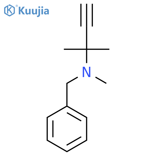 benzyl(methyl)(2-methylbut-3-yn-2-yl)amine structure