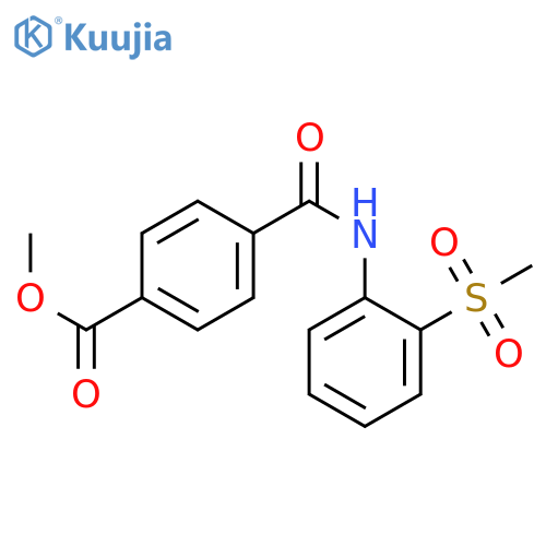 methyl 4-(2-methanesulfonylphenyl)carbamoylbenzoate structure
