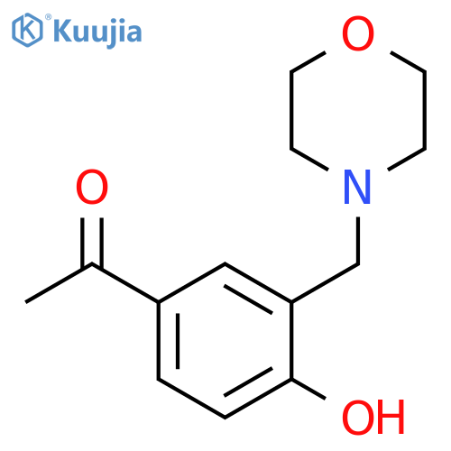 1-{4-hydroxy-3-[(morpholin-4-yl)methyl]phenyl}ethan-1-one structure