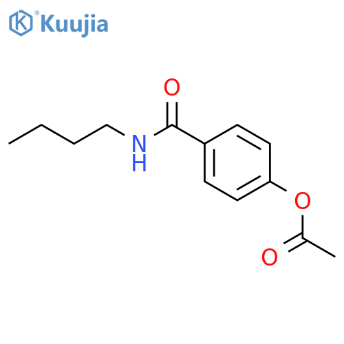 4-(butylcarbamoyl)phenyl acetate structure