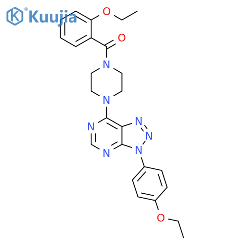 1-(2-ethoxybenzoyl)-4-3-(4-ethoxyphenyl)-3H-1,2,3triazolo4,5-dpyrimidin-7-ylpiperazine structure