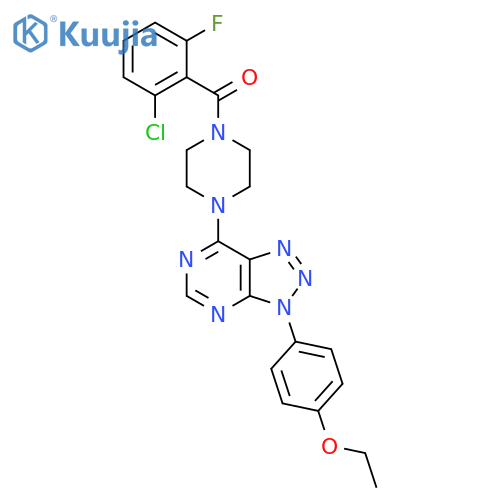 1-(2-chloro-6-fluorobenzoyl)-4-3-(4-ethoxyphenyl)-3H-1,2,3triazolo4,5-dpyrimidin-7-ylpiperazine structure