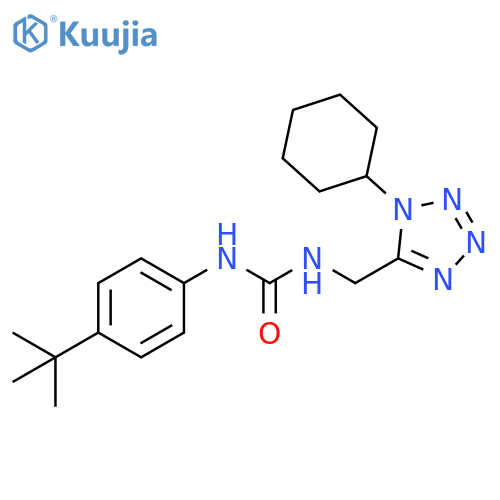 1-(4-tert-butylphenyl)-3-(1-cyclohexyl-1H-1,2,3,4-tetrazol-5-yl)methylurea structure