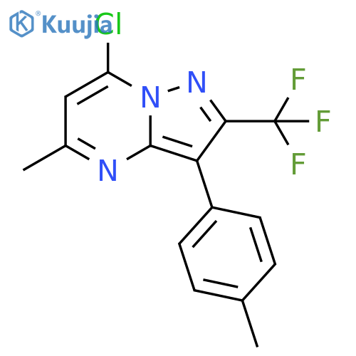 7-chloro-5-methyl-3-(4-methylphenyl)-2-(trifluoromethyl)pyrazolo1,5-apyrimidine structure