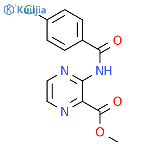 Methyl 3-[(4-chlorobenzoyl)amino]pyrazine-2-carboxylate structure