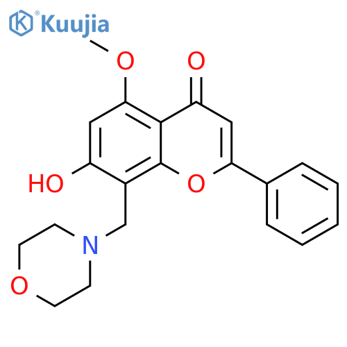 7-hydroxy-5-methoxy-8-(morpholin-4-yl)methyl-2-phenyl-4H-chromen-4-one structure