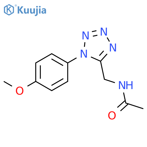 N-{1-(4-methoxyphenyl)-1H-1,2,3,4-tetrazol-5-ylmethyl}acetamide structure
