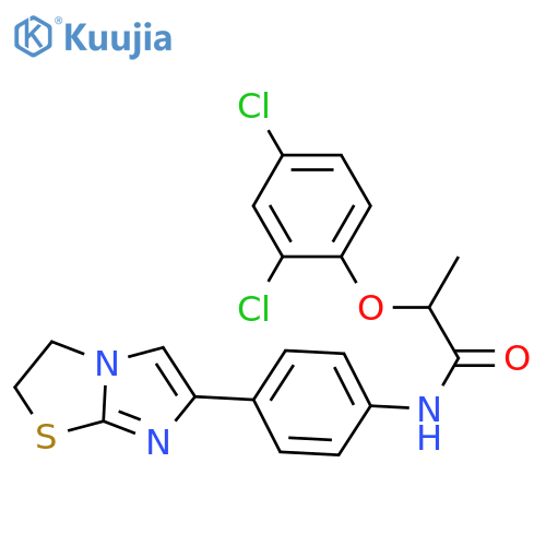 2-(2,4-dichlorophenoxy)-N-(4-{2H,3H-imidazo2,1-b1,3thiazol-6-yl}phenyl)propanamide structure