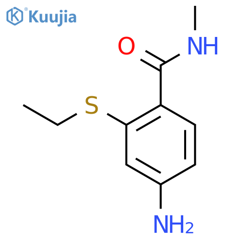 4-Amino-2-(ethylthio)-N-methylbenzamide structure