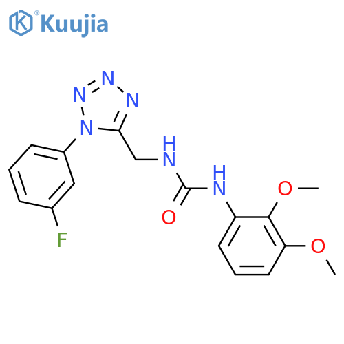 1-(2,3-dimethoxyphenyl)-3-{1-(3-fluorophenyl)-1H-1,2,3,4-tetrazol-5-ylmethyl}urea structure