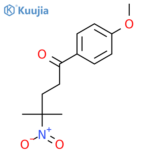 1-Pentanone, 1-(4-methoxyphenyl)-4-methyl-4-nitro- structure