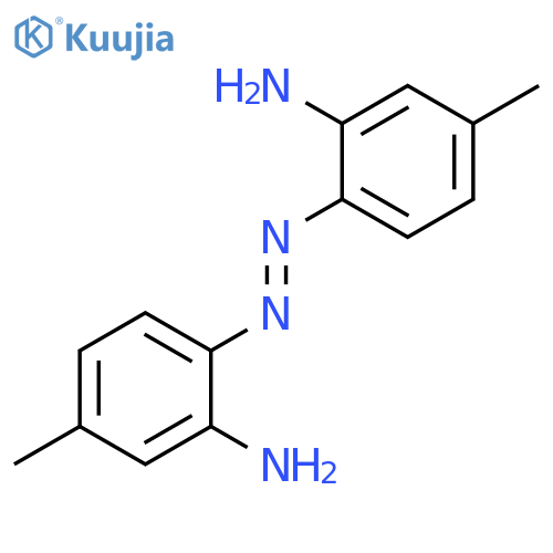Benzenamine, 2,2'-azobis[5-methyl- structure