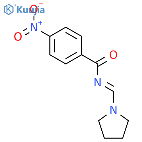 Benzamide, 4-nitro-N-(1-pyrrolidinylmethylene)- structure