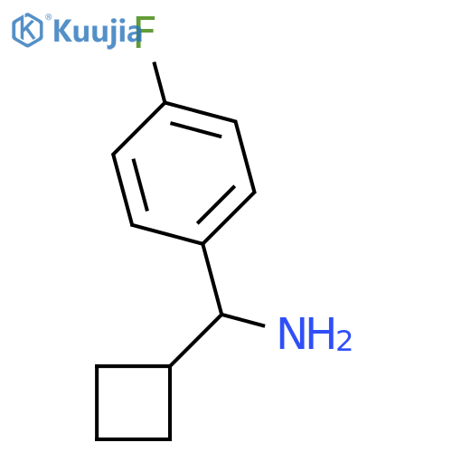 1-cyclobutyl-1-(4-fluorophenyl)methanamine structure