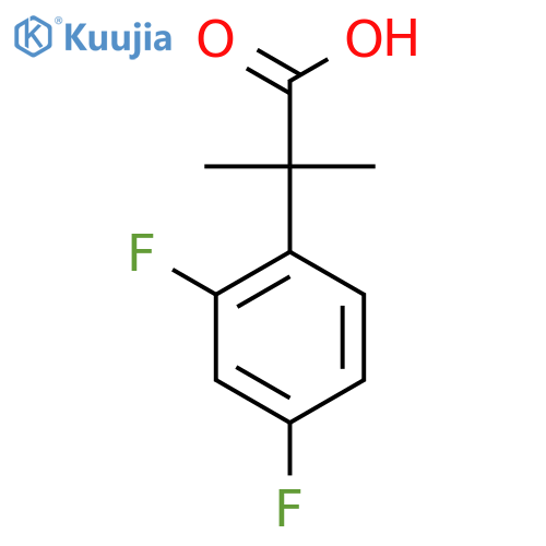 2-(2,4-Difluorophenyl)-2-methylpropanoic acid structure