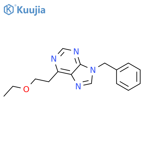 9H-Purine, 6-(2-ethoxyethyl)-9-(phenylmethyl)- structure