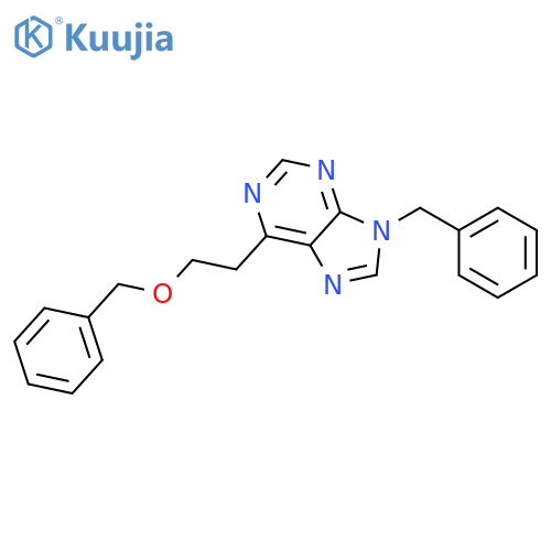 9H-Purine, 6-[2-(phenylmethoxy)ethyl]-9-(phenylmethyl)- structure