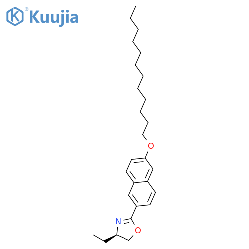 Oxazole, 2-[6-(dodecyloxy)-2-naphthalenyl]-4-ethyl-4,5-dihydro-, (4R)- structure