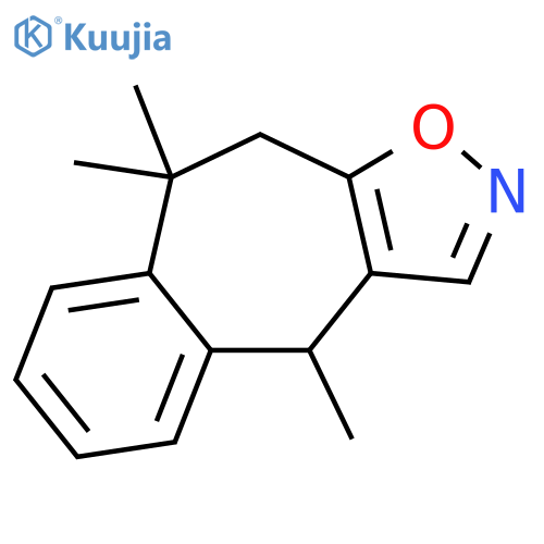 4H-Benzo[5,6]cyclohept[1,2-d]isoxazole, 9,10-dihydro-4,9,9-trimethyl- structure