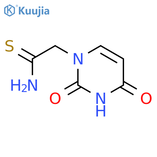 2-(2,4-dioxo-1,2,3,4-tetrahydropyrimidin-1-yl)ethanethioamide structure