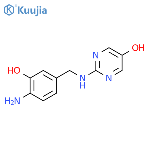 5-Pyrimidinol, 2-[[(4-amino-3-hydroxyphenyl)methyl]amino]- structure