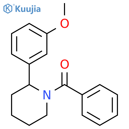 Methanone, [(2S)-2-(3-methoxyphenyl)-1-piperidinyl]phenyl- structure