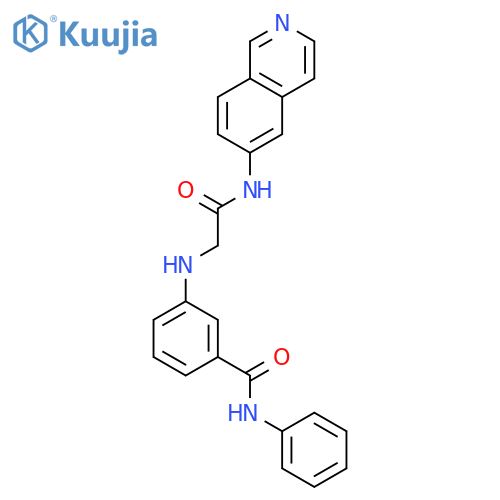 Benzamide, 3-[[2-(6-isoquinolinylamino)-2-oxoethyl]amino]-N-phenyl- structure