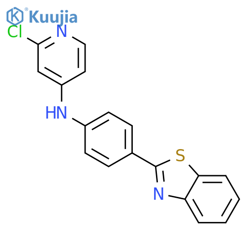 4-Pyridinamine, N-[4-(2-benzothiazolyl)phenyl]-2-chloro- structure