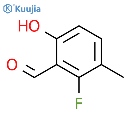 Benzaldehyde, 2-fluoro-6-hydroxy-3-methyl- structure